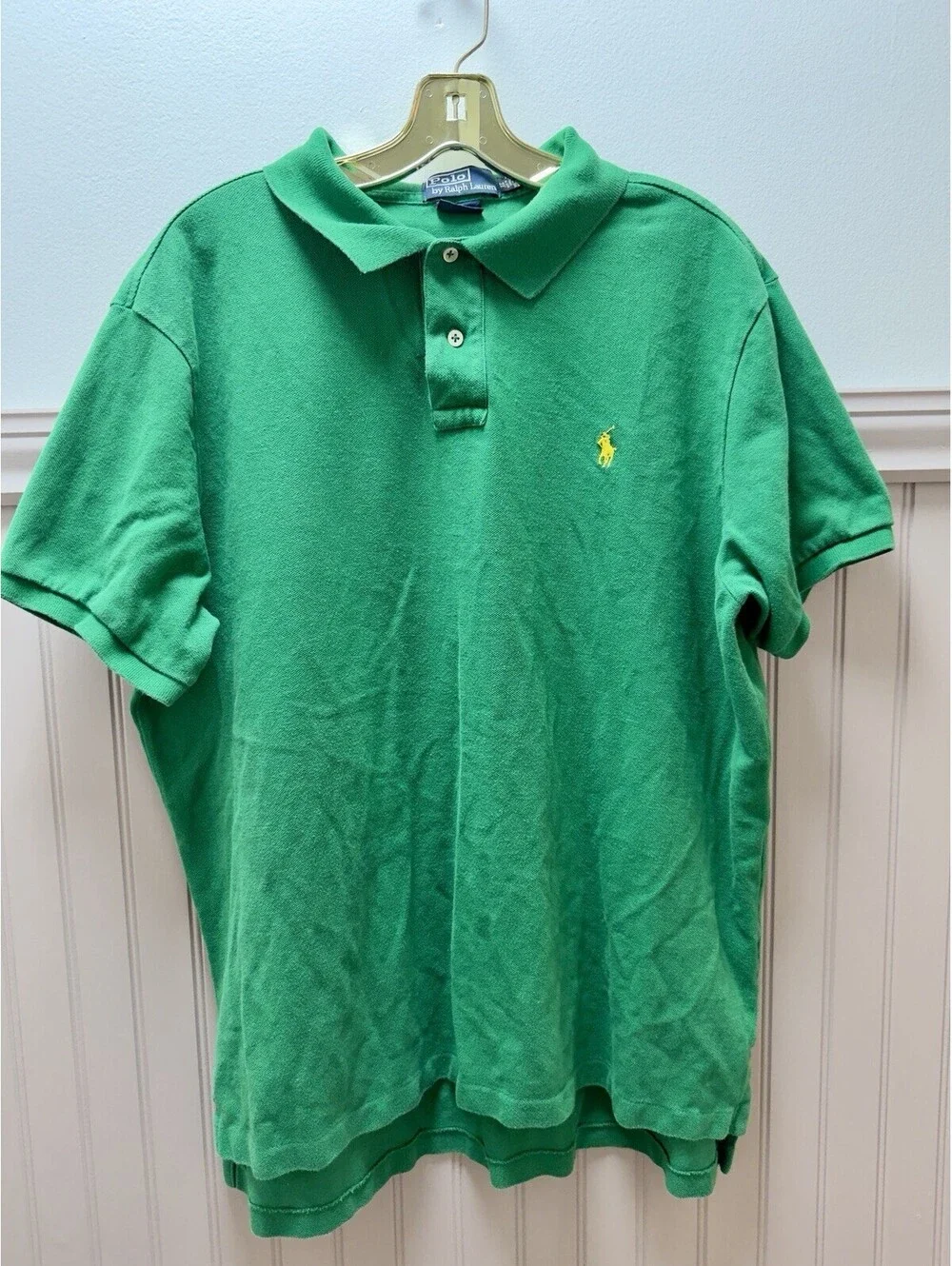 Polo Ralph Lauren Men's Polo Shirt Green XL Custom Fit size xl